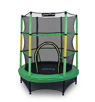 Батут Just Fun 140 см з сіткою Green-Yellow