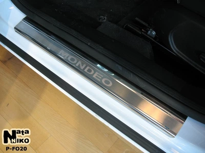 Накладки на пороги Ford Mondeo IV 2007- premium NataNiko P-FO20