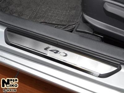 Накладки на пороги Hyundai i40 2013- premium NataNiko P-HY16