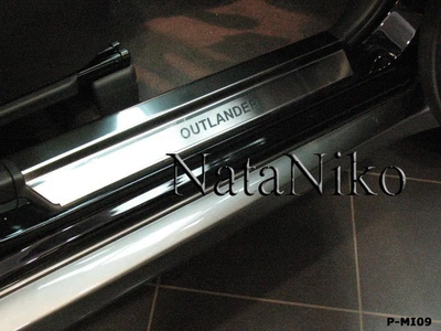 Накладки на пороги Mitsubishi Outlander I 2001-2006 premium NataNiko P-MI09