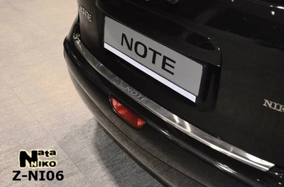 Накладка на бампер Nissan Note 2006- с загибом NataNiko Z-NI06