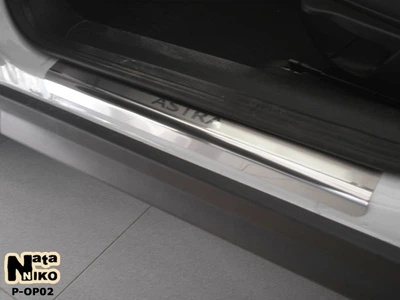 Накладки на пороги Opel Astra II G 5D 1998-2004 premium NataNiko P-OP02