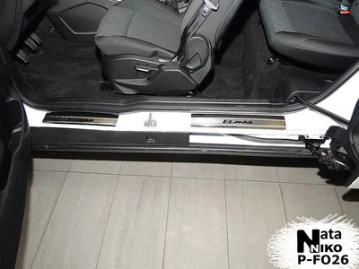 Накладки на пороги Ford B-Max 2012- premium NataNiko P-FO26