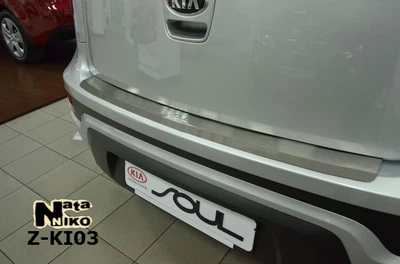 Накладка на бампер Kia Soul 2009- з загином NataNiko Z-KI03