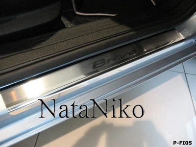 Накладки на пороги Fiat Bravo 2007- premium NataNiko P-FI05