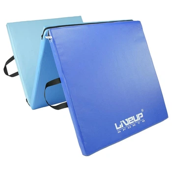 Коврик для тренировки LiveUp 3-Fold Exercise Mat 180х60х4 см (LS3254) Blue