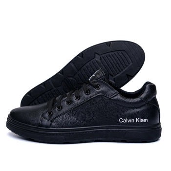 Мужские кожаные кроссовки Calvin Klein series 28YV Black
