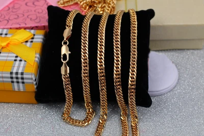 Цепь Xuping Jewelry кобра 55 см 5 мм золотистая