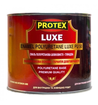 Эмаль Protex LUXE PU-50, полиуретановая, Черная, 2.4кг