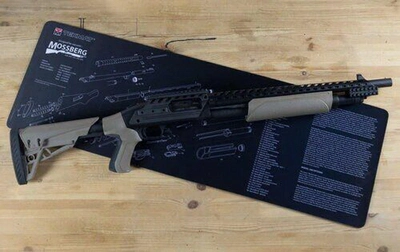Коврик TekMat 30 см x 91 см с чертежом Mossberg для чистки оружия 2000000022062