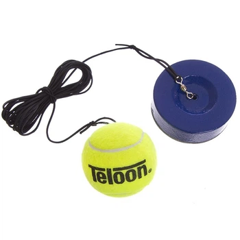 Тренажер для большого тенниса TELOON TENNIS TRAINER Coach мяч на резинке с утяжелителем АН801-5