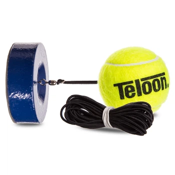Тренажер для большого тенниса TELOON TENNIS TRAINER мяч на резинке с утяжелителем АН801