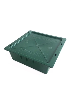 Ящик пластиковый с крышкой SKOBA PLAST (47*45*15,5 см) Зеленый