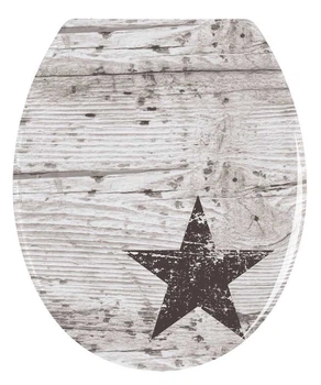 Сиденье для унитаза Wenko Star, 37.5x45 см, дюропласт, бежевый