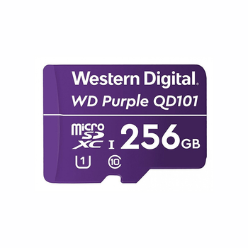 Карта памяти Western Digital MEMORY MICRO SDXC QD101 256GB UHS-I WDD256G1P0C WDC специализированная для видеонаблюдения