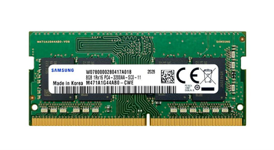 Пам'ять Samsung 8 GB SO-DIMM DDR4 3200 MHz (M471A1G44AB0-CWE) – фото, отзывы, характеристики в интернет-магазине ROZETKA от продавца: Sparch | Купить в Украине: Киеве, Харькове, Днепре, Одессе, Запорожье, Львове Пам'ять Samsung 8 GB SO-DIMM DDR4 3200 MHz (M471A1G44AB0-CWE) – фото, отзывы, характеристики в интернет-магазине ROZETKA от продавца: Sparch | Купить в Украине: Киеве, Харькове, Днепре, Одессе, Запорожье, Львове