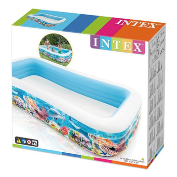 Надувной бассейн семейный прямоугольный на 1000 л Intex 305х183см