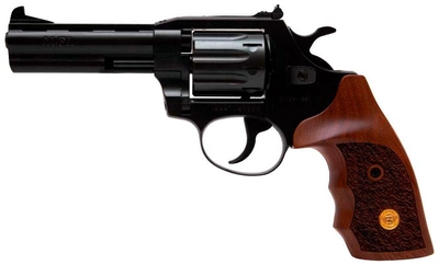 Револьвер Флобера Alfa 441 4" (черный / рукоять №2 - дерево)
