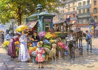 Пазли Квітковий ринок на 1000 елементів CherryPazzi