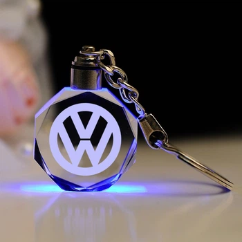 Брелок автомобильный на ключи Фольцваген GF авто брелок с логотипом Volkswagen с подсветкой (R050870)