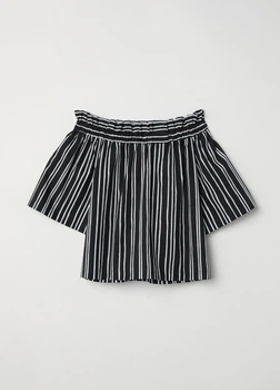 Блуза H&M 36 Чорно-білий 0622043_01