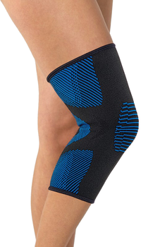 Бандаж для колінного суглоба компресійний Торос-Груп наколінник Тип 509 розмір 5 Чорний із синім 1 шт (4820114091185)