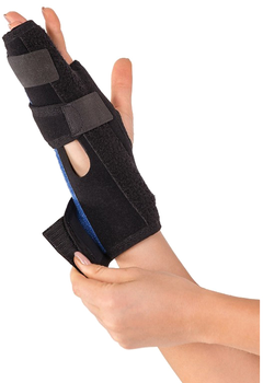 Бандаж для фиксации пальцев руки Торос-Груп Тип 556 размер 1 универсальный Черный с синим 1 шт (4820114091628)