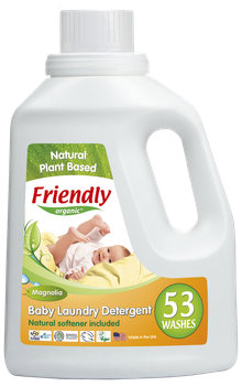 Рідкий органічний пральний порошок-концентрат Friendly organic магнолія 1,57 літрів (53 прання)