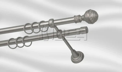 Карниз для штор Циліндр міні 10/8мм 120-200 см Антик