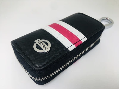Ключница для авто KeyHolder Prestige Car NISSAN Черно-белая с красным