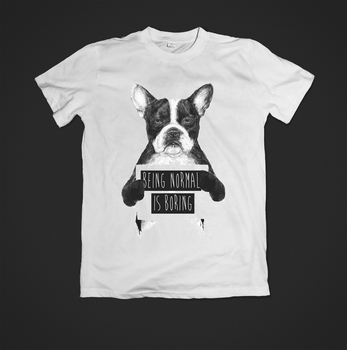 Футболка YOUstyle Dog 0316 S White