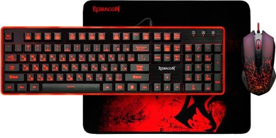 Комплект проводной Redragon S107 USB Black/Red (78225)