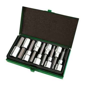 Набір головок-біт шестигранник TOPTUL 1/2" Н4-Н17 80мм GAAD0905
