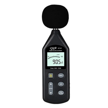 Измеритель шума WINTACT 30-130 дБ Пластик Черный (622807)