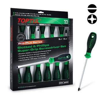 Комплект профессиональных отверток 11 ед. PRO-PLUS SERIES Toptul (2000002571827)