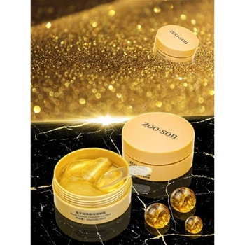 Гидрогелевые патчи под глаза ZOO:SON CAVIAR ELASTICITY HYDRATING EYE MASK с экстрактами черной икры осетра, ирландского мха, и золотом 60 шт (YX01702)
