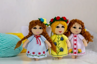 Український сувенір Україночка в національному вбранні WooolyWool