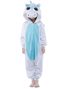 Детская пижама кигуруми Единорог Белый Kigurumi krd0043 130 см