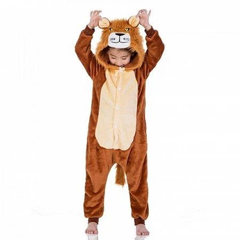 Дитяча піжама кігурумі Лев Коричневий Kigurumi kcr0096 140 см