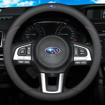 Чохол для керма DLCar Nappa автомобіля Subaru із натуральної шкіри