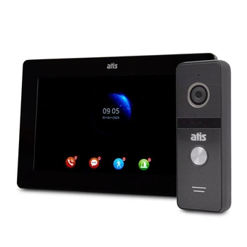 Комплект Wi-Fi видеодомофона ATIS AD-770FHD/T-Black + AT-400HD Black (1156993)
