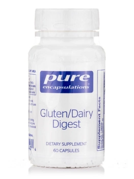 Клейковина / молочний дайджест, Gluten / Dairy Digest, Pure Encapsulations, 60 капсул