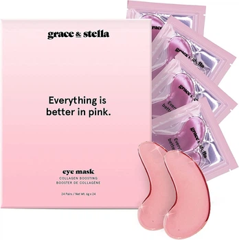 Гидрогелевые патчи под глаза Grace & Stella Everything is Better In Pink Eye Masks 12 пар х 6 г