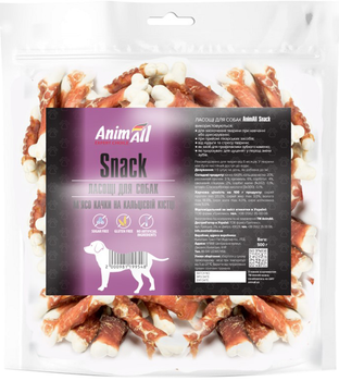 Лакомство AnimAll Snack мясо утки на кальциевой кости для собак 500 г (2000981199548)