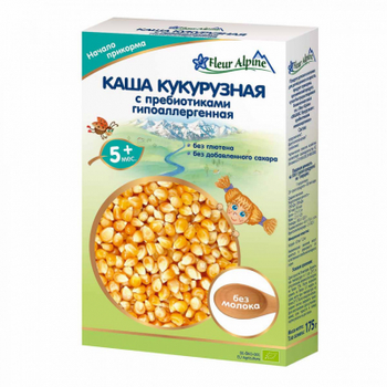 Дитяча каша Fleur Alpine кукурудзяна з пребіотиками гіпоалерії. 175 г (1184009)