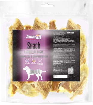 Лакомство AnimAll Snack уши кролика c мясом кролика для собак 500 г (2000981199616)