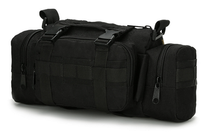 Тактическая универсальная поясная, наплечная сумочка TacticBag Черная
