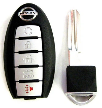 Смарт ключ Nissan Altima, Maxima, Pathfinder 433 Mhz, KR5S180144014, PCF7953M/ Hitag Aes/ ID4A, 4+1 кнопки (KR5S180144014) Б/У