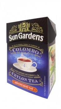 Чай черный и зеленый Sun Gardens Colombo с бергамотом 100 г