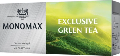 Зелений чай Мономах Exclusive Green Tea пакетований 25*1,5 г